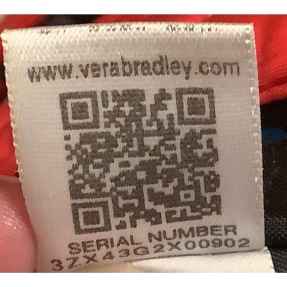 Vera Bradley Red Quilted Crossbody Bag With Adjustable Strap & Multiple Zipper P - Picture 2 of 16